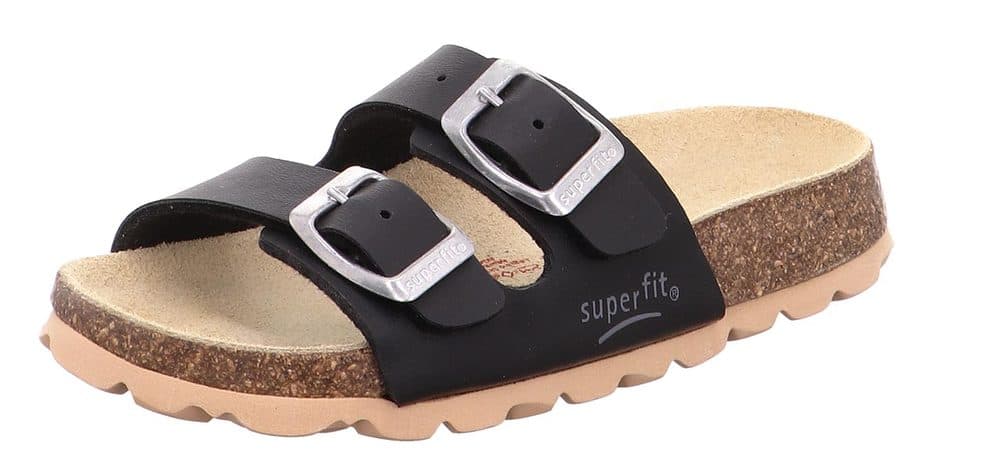 chlapecké korkové pantofle FOOTBAD, Superfit, 0-800111-0000, černá -