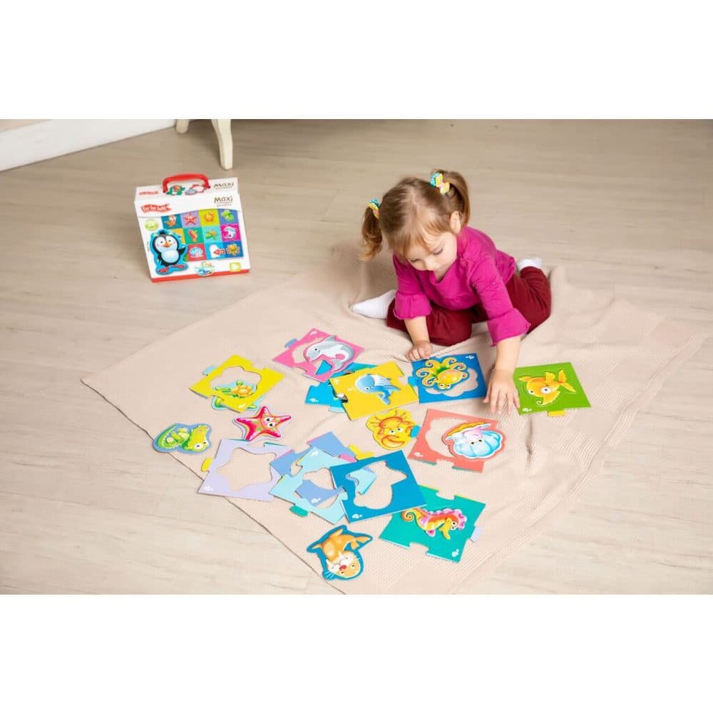 Far Far Land Maxi Puzzle mořská zvířátka 24 dílků 61x47 cm, W022263 - náhled 2
