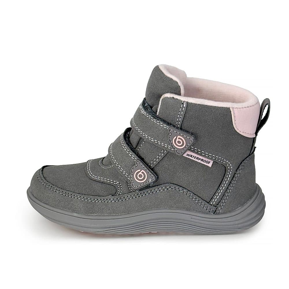 Dětské celoroční barefoot boty Bugga KIVO Grey B00199-09 - 25 - náhled 3