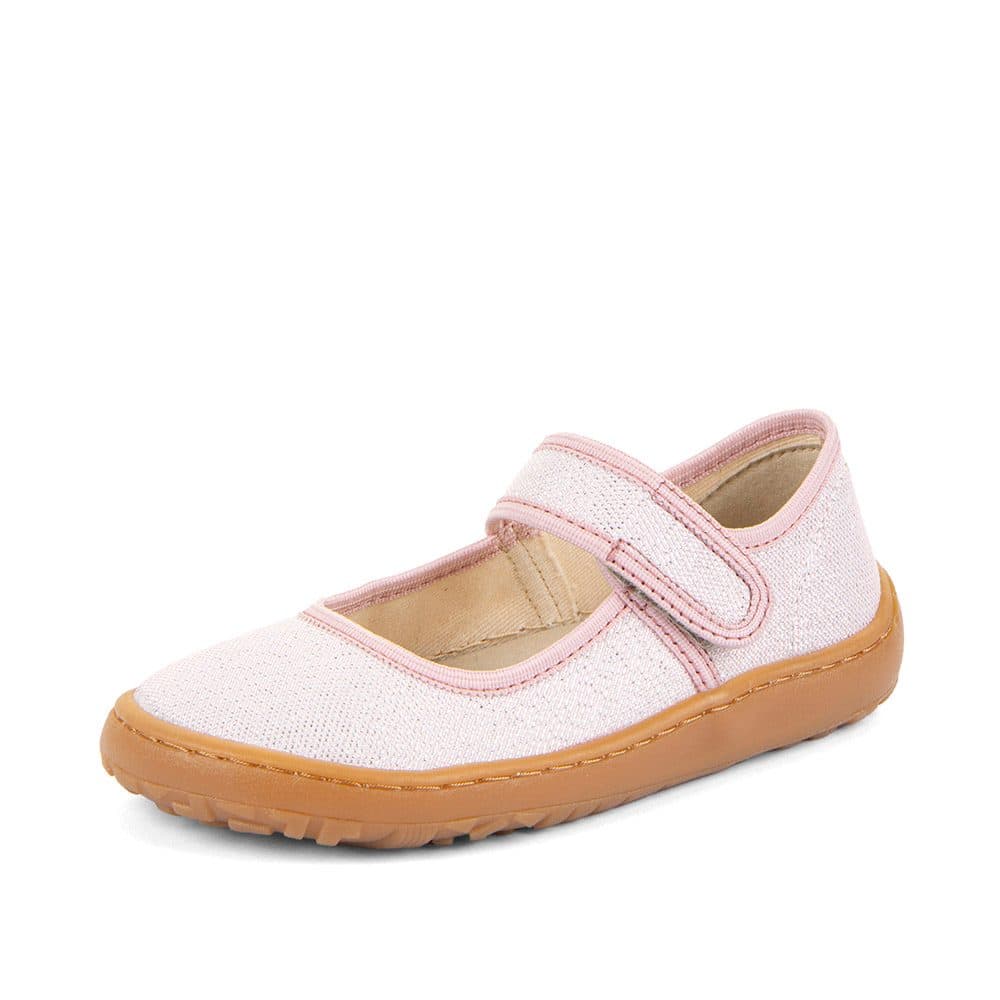 Dívčí plátěné barefoot baleríny CANVAS BALETTY PINK SHINE FRODDO G1700437 -