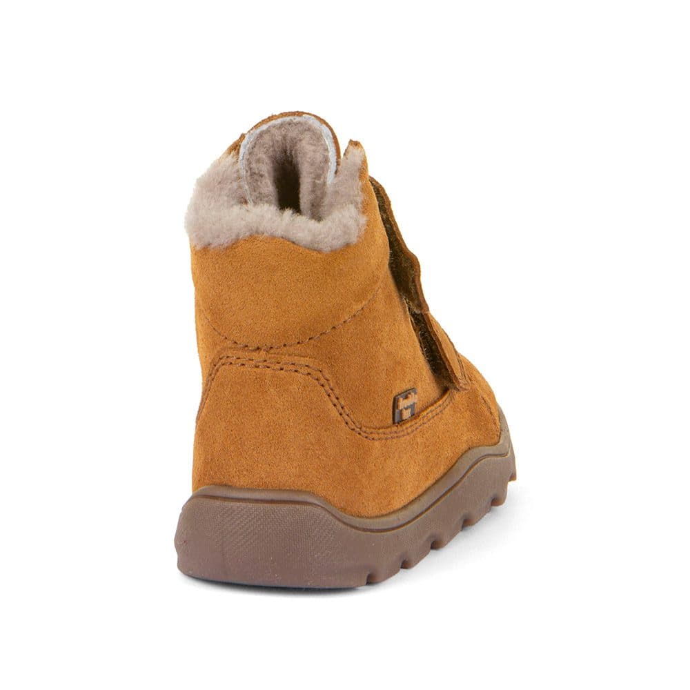 Dětské zimní barefoot boty ZERU TEX FURRY Cognac, Froddo, G2110149-2, hnědá - 20 - náhled 5