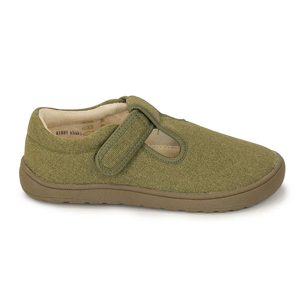 Papuče chlapecké barefoot  KIRBY KHAKI, Protetika, zelená - 26 - náhled 3