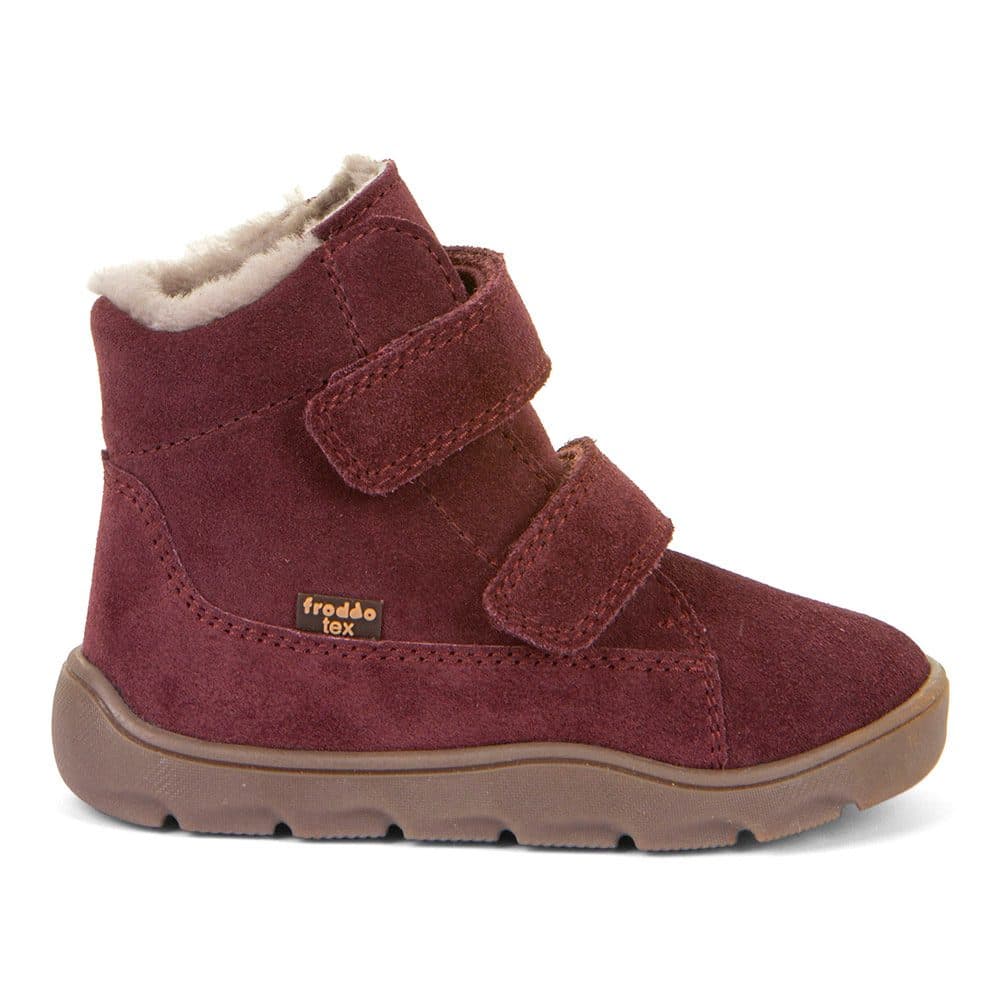Dívčí zimní barefoot boty ZERU TEX FURRY Bordeaux Froddo G2110151-4 - 25 - náhled 4