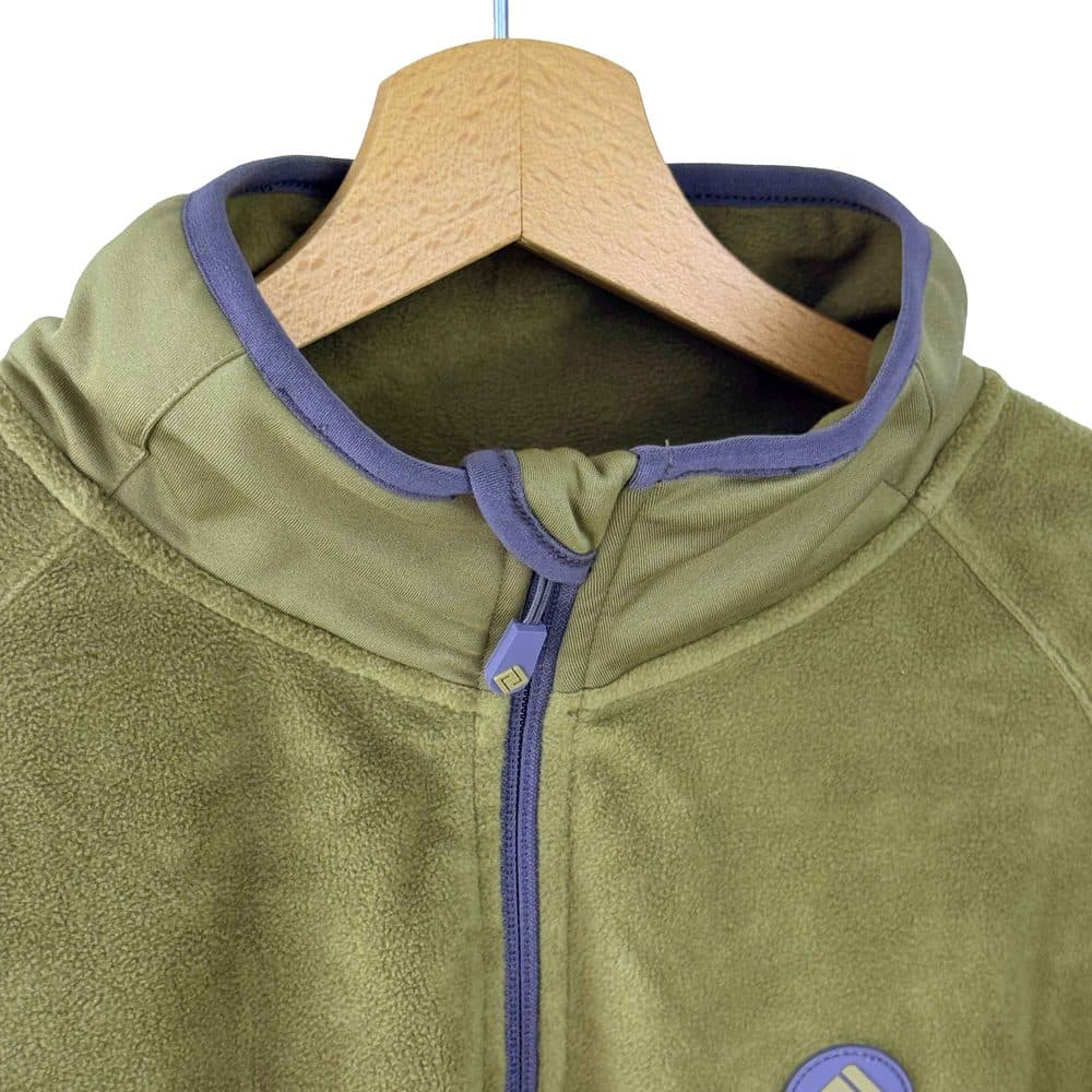 Outdoorová fleezová mikina na zip Pidilidi PD1171-14 Khaki - L - náhled 3