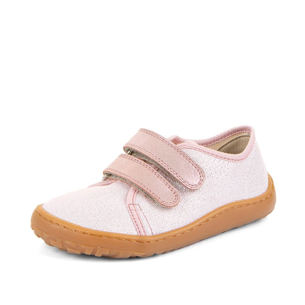 Dívčí plátěné barefoot tenisky CANVAS PINK SHINE Froddo G1700440 -