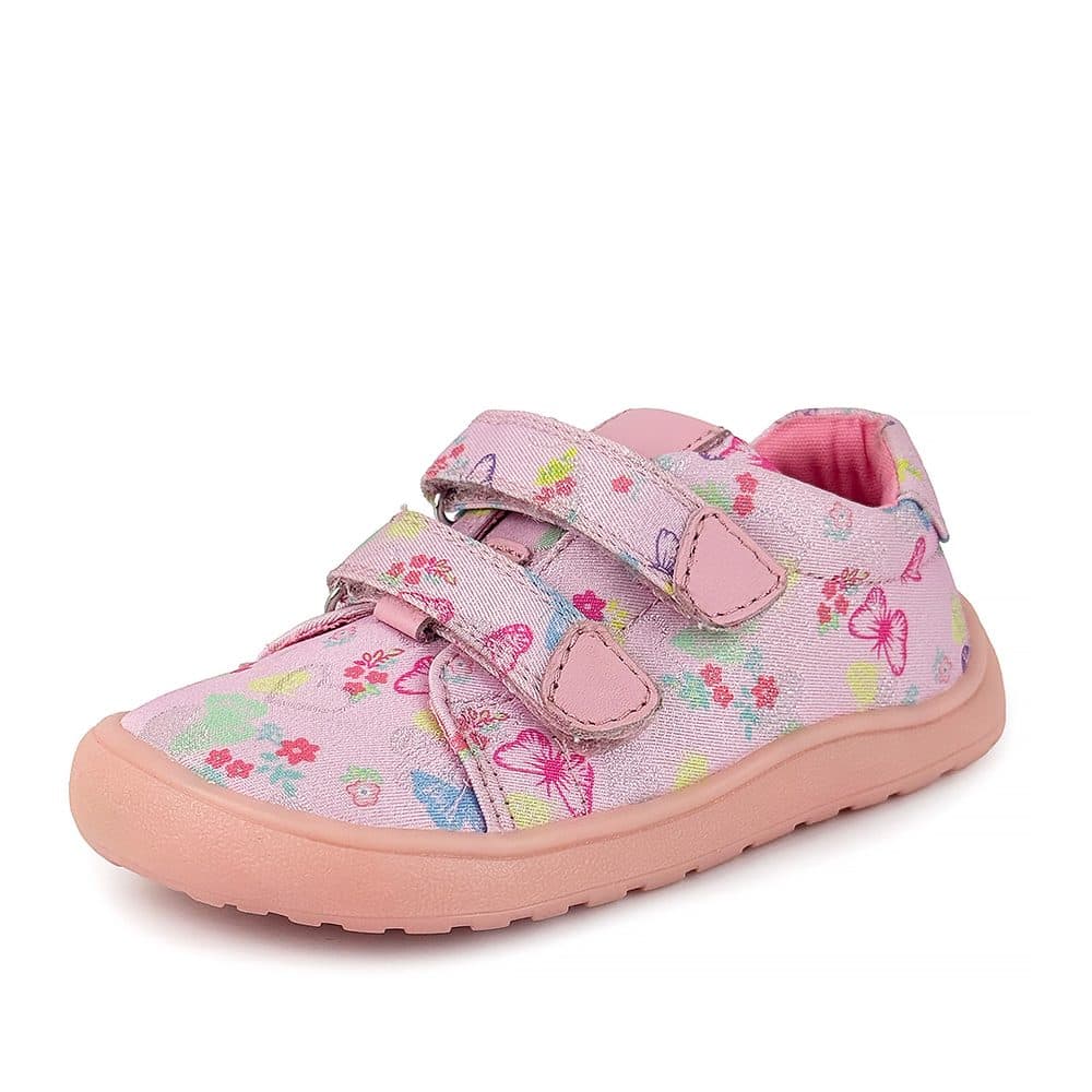 Dívčí barefoot tenisky KORO BUTTERFLY Protetika motýlci růžové - 21 - náhled 1