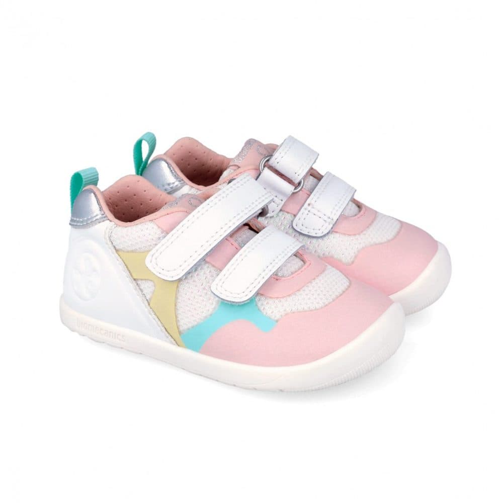 Dívčí barefoot tenisky SPORT BLANCO Y MULTICOLOR Biomecanisc 262165-D310 - 22 - náhled 2