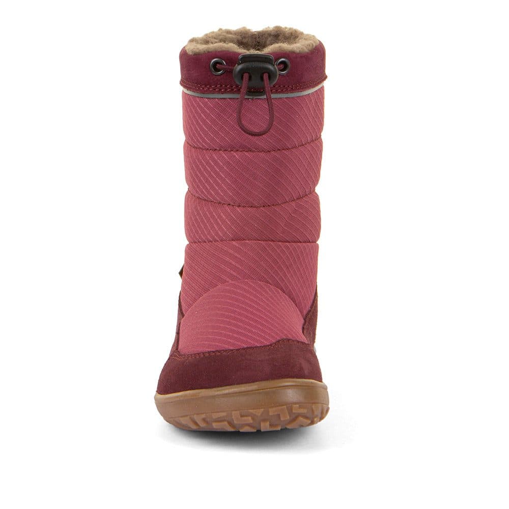 Dívčí zimní barefoot sněhule UP TEX SNOW WOOL Bordeaux  G3160249-4 - 34 - náhled 5