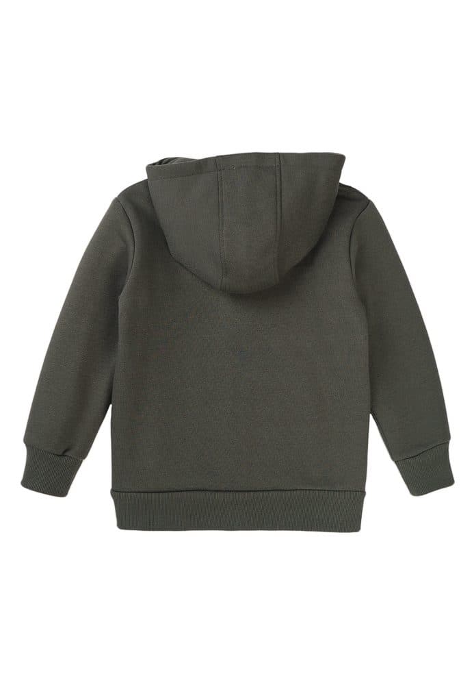 Mikina chlapecká s kapucí, Minoti, 7BZTHRU 6, khaki - 80/86 | 12-18m - náhled 2
