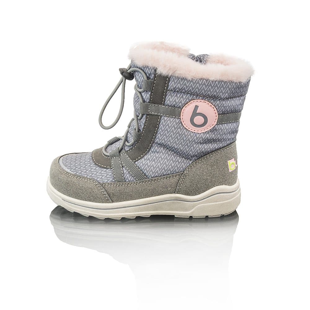 dívčí zimní boty s kožíškem ICEFOX, stahování, boční zip, BUGGA, B00170-03, růžová - 30 - náhled 4