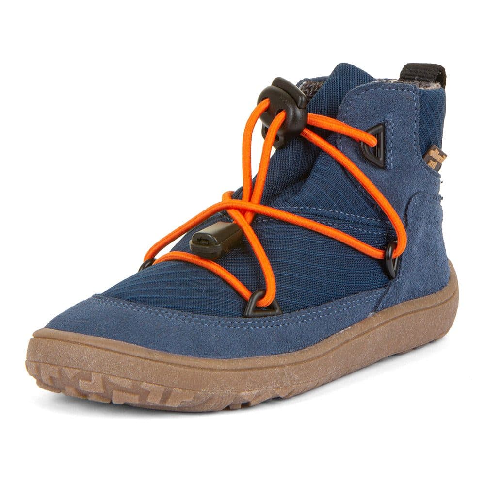 Chlapecké celoroční barefoot boty TEX TRACK Denim Froddo G3110257-1 - světle modrá -