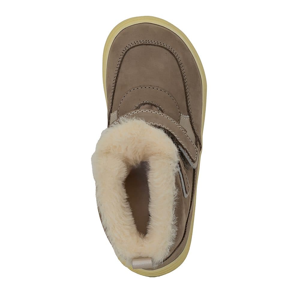 Dívčí zimní barefoot boty KESY TAUPE, Protetika, šedá - 21 - náhled 3