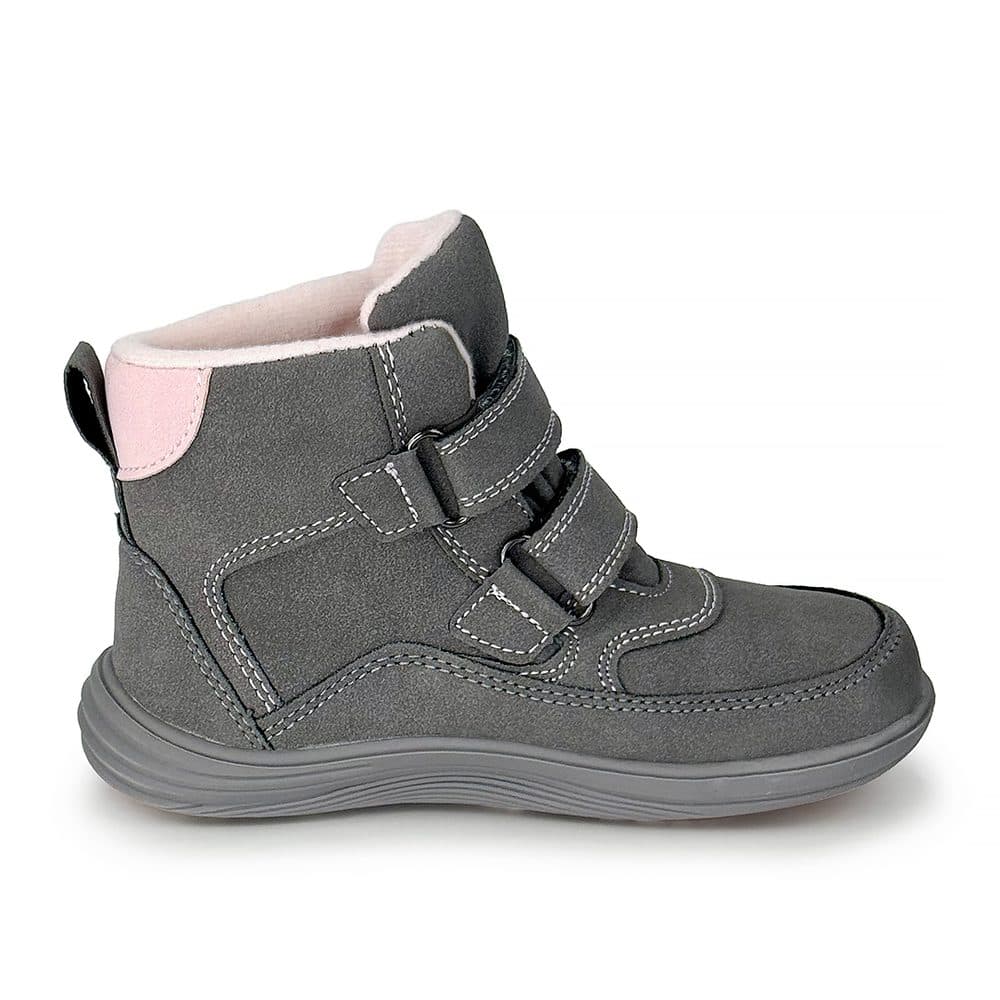 Dětské celoroční barefoot boty Bugga KIVO Grey B00199-09 - 25 - náhled 4