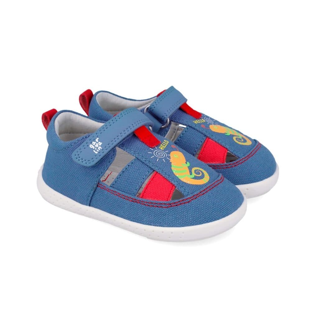 Chlapecké barefoot sandály LONA LAGARTO INDIGO Biomecanics 262343-A631 -