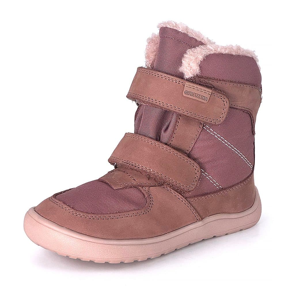Dívčí zimní barefoot boty PRO-tex Protetika - LORA OLD PINK -