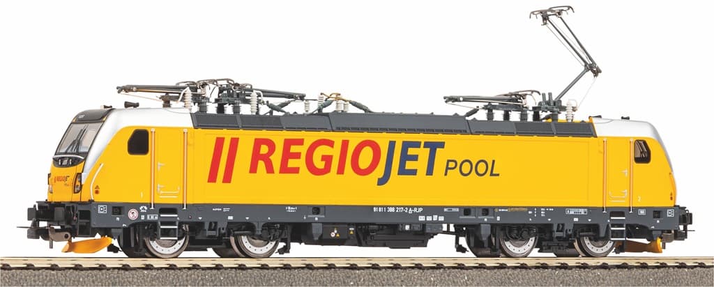 Piko Elektrická lokomotiva BR 388 Regiojet VI včetně zvukového dekodéru, digitální - 21658