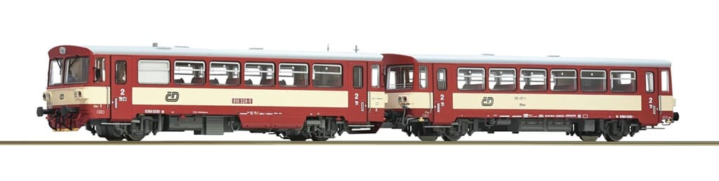 Roco Dieselový motorový vůz 810 328-5 s přípojným vozem Btax ČD - 7700022