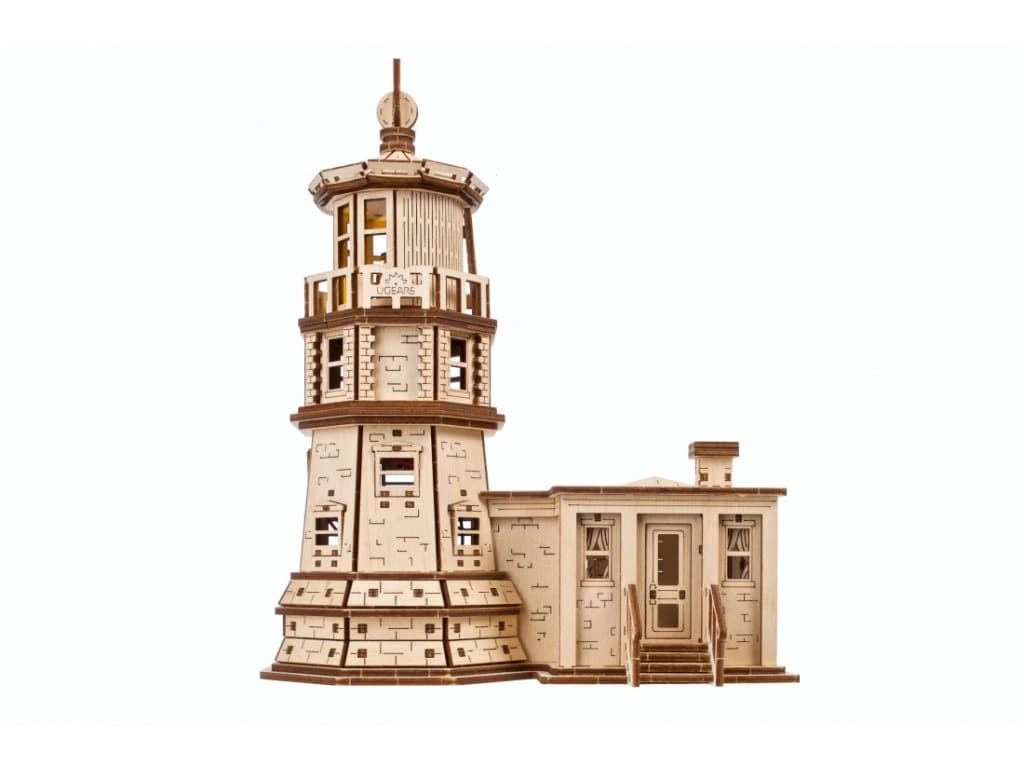 Ugears 3D dřevěné mechanické puzzle Maják Split Rock